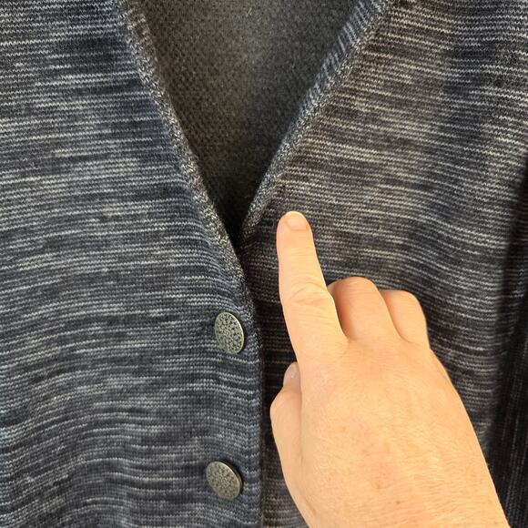 Kuhl Isla Sweater Jacket Women's M Dark Gray Button Up Hooded Outdoorcore READ - Picture 6 of 13